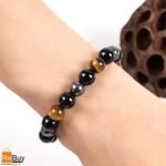 Certified Natural Triple Proection Stone Beads Bracelet - Image 3