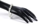 Lab Certified Natural Selenite Beads Bracelet 8 mm - Image 3