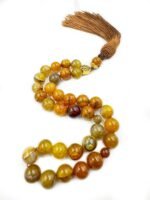 Prayer Beads Tasbih Natural Dragon Vein Agate Stone Misbaha - Image 2