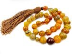 REBUY Dragon Vein Agate Tasbeeh 33 Beads 10 mm