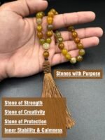 Prayer Beads Tasbih Natural Dragon Vein Agate Stone Misbaha - Image 5