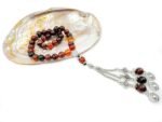 Islamic Prayer Beads Tasbih Natural Agate Stone Misbaha Rosary - Image 7