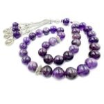 REBUY Natural Amethyst Tasbeeh 33 Beads