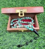 Phoenix Jade With Black Onyx Spacer Stone Tasbih for Men & Women | Natural Gemstone Islamic Misbaha, Sufi Tasbih, Tasbeeh Ideal for Meditation & Prayer | 99 Beads Beads Tasbih - Image 4