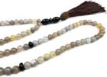 REBUY 99 Beads Natural Grey Stripe Agate Stone Beads Tasbeeh 8 mm - Islamic Prayer Muslim Misbaha Tasbeeh Necklace Jewellery - Image 4