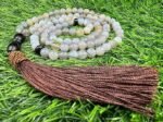 REBUY 99 Beads Natural Grey Stripe Agate Stone Beads Tasbeeh 8 mm - Islamic Prayer Muslim Misbaha Tasbeeh Necklace Jewellery - Image 3