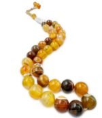 Natural Gemstone Islamic Prayer Tasbih | 33 Beads of Amber Stripe Agate | Handcrafted with Wooden Gift Box | Premium Quality for Meditation & Dhikr | Enhances Focus & Serenity - Image 4