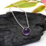 REBUY 925 Silver Chain Pendant Necklace with Earrings Set for Women & Girls | Elegant Sterling Silver Jewelry Set | Stylish & Lightweight Pendant Necklace with Matching Earrings - Image 2