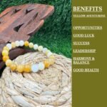 Natural Yellow Aventurine Stone Beads Bracelet - Image 4