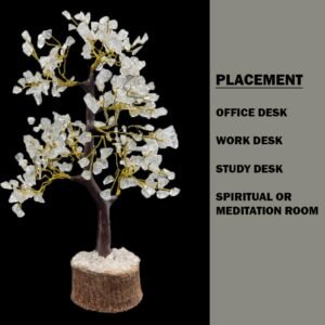 Clear Quartz Natural Stone Tree