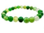 Natural Green Stripe Agate Hakik Beads Bracelet - Image 8