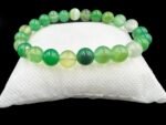 Natural Green Stripe Agate Hakik Beads Bracelet - Image 5