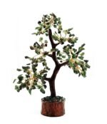Handcrafted Green Jade Crystal Healing Tree – 350 Natural Gemstone Beads for Wealth, Prosperity & Good Luck Home Decor - Image 2