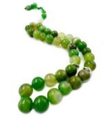 Natural Gemstone Islamic Prayer Tasbih | 33 Beads of Green Stripe Agate | Handcrafted with Wooden Gift Box | Premium Quality for Meditation & Dhikr | Enhances Focus & Serenity - Image 3