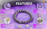 REBUY Natural Pyrite Bracelet Reiki Healing Crystal