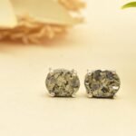 REBUY Silver Gemstone Earrings Crystal Healing Stone Jewelry Earrings for Girls & Women - Image 4
