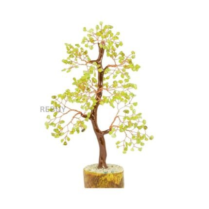 REBUY Peridot Stone Crystal Tree