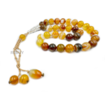 REBUY Natural Green Agate Tasbeeh 33 Beads