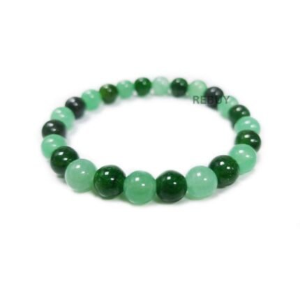 Natural Aventurine And Green Jade Combination bracelet