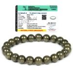 REBUY Natural Pyrite Bracelet Healing Crystal Bracelet