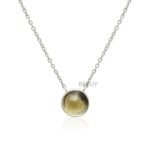 925 Citrine Silver Chain Pendant Necklace