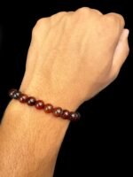 Natural Dream Stripe Agate Hakik Beads Bracelet - Image 2