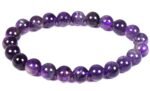 Natural Certified Amethyst Stone Beads Bracelet 8 mm - Image 4
