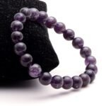 Natural Certified Amethyst Stone Beads Bracelet 8 mm - Image 7
