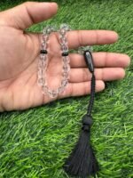 REBUY Clear Quartz Stone Islamic Prayer Tasbih with Tassel Rope | 33 Beads Natural Healing Crystal Gemstone for Peaceful Meditation & Positive Energy | Bead Size 10 mm - Image 4