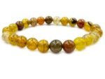 Natural Dragon Vein Agate Beads Bracelet - Image 4
