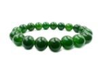 Natural Green Jade Stone 10 mm Beads Bracelet - Image 4