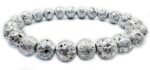 Natural Silver Plated Lava Stone Beads Bracelet - Image 5