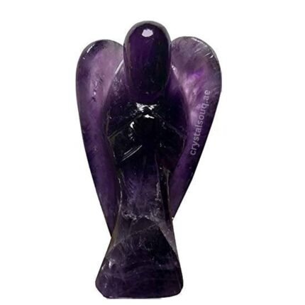 Natural Amethyst Stone Angel Reiki Healing Crystal