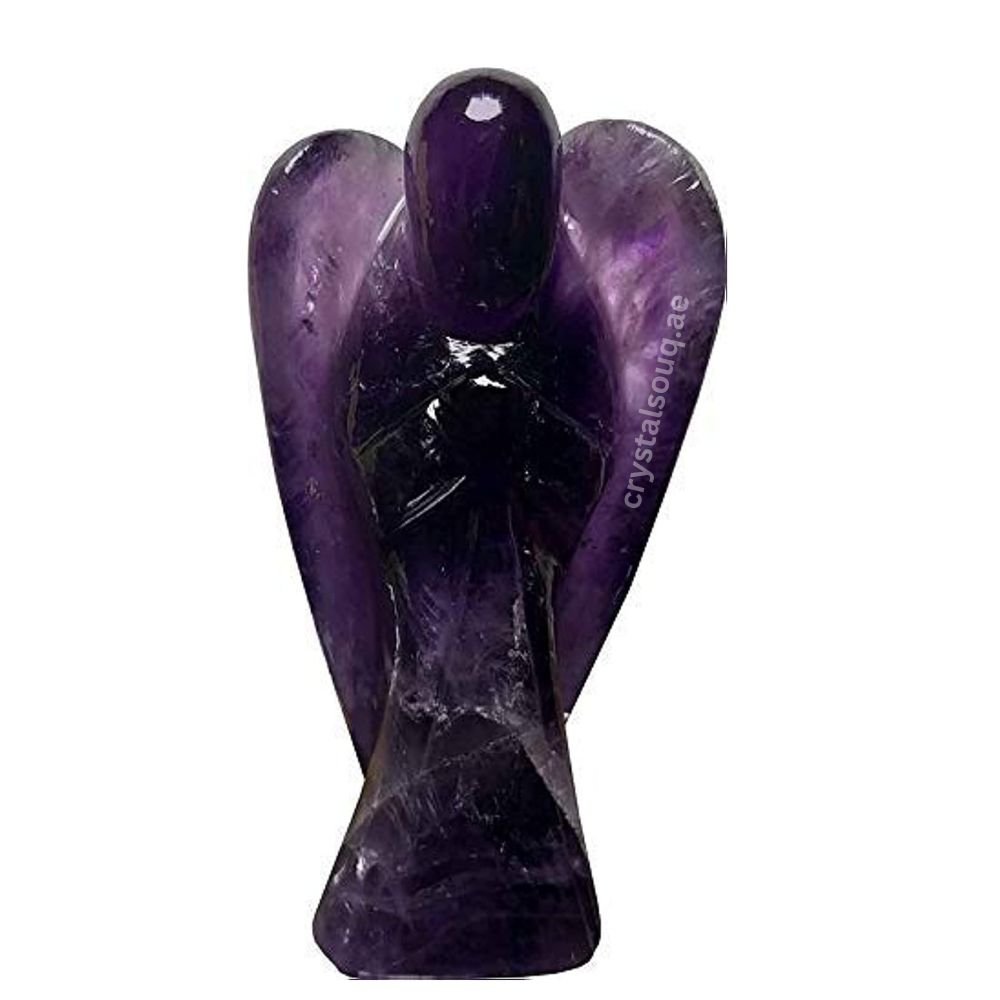 Natural Amethyst Stone Angel Reiki Healing Crystal Natural Amethyst Stone Angel Reiki Healing Crystal