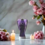 REBUY Natural Amethyst Lucky Angel (2 Inch) – Third Eye Chakra Crystal Figurine for Intuition, Peace & Stress Relief - Image 3