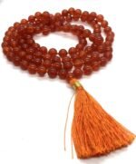 Natural Carnelian Mala (108+1 Beads) – Vitality, Confidence & Japa Meditation Necklace - Image 5
