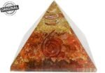 REBUY Carnelian Orgone Pyramid Reiki Healing Crystal