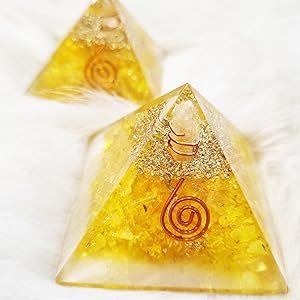 Citrine Crystal Pyramid Healing