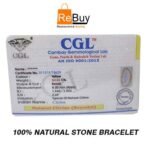 REBUY Natural Citrine Diamond Cut Beads Bracelet Healing Crystal Jewelry