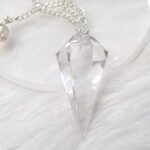Natural Clear Quartz Dowsing Pendulum with Chakra Chain – Master Healer Crystal for Divination, Reiki & Vastu - Image 5