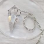 REBUY Clear Quartz Dowsing Pendulum