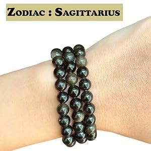 REBUY Natural Golden Obsidian Beads Bracelet 8 mm Reiki Healing Crystal Jewelry