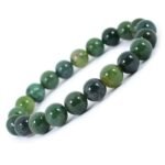 Certified Natural Moss Agate Stone Beads Bracelet - Image 2