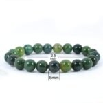 Certified Natural Moss Agate Stone Beads Bracelet - Image 4