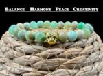 REBUY Natural Phoenix Jade Stone Beads Bracelet Healing Crystal jewelry