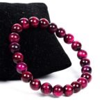 REBUY Natural Tiger Beads Bracelet (Pink)