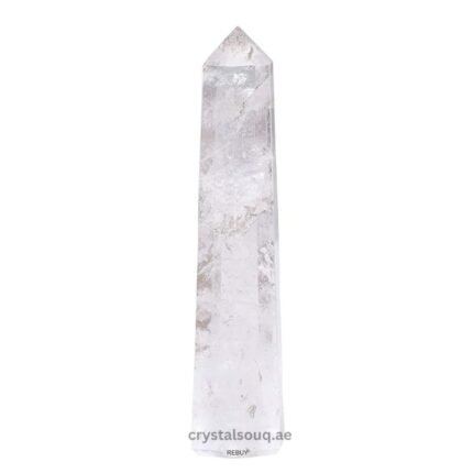 REBUY Natural Clear Quartz Wand Reiki Haling Crystal