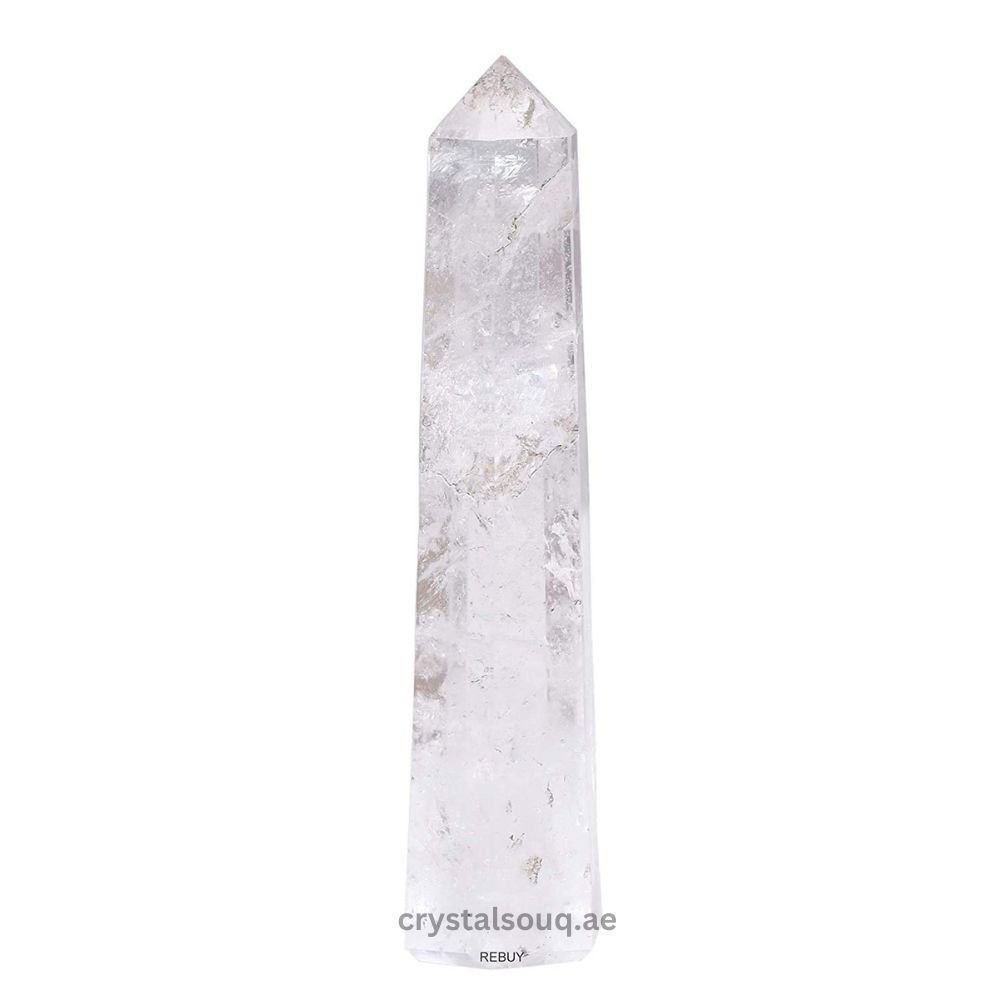 REBUY Natural Clear Quartz Wand Reiki Haling Crystal REBUY Natural Clear Quartz Wand Reiki Haling Crystal