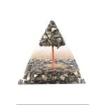 REBUY Natural Pyrite Chips Orgone Pyramid