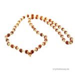 REBUY Rudraksha 5 Mukhi Golden Cap Mala